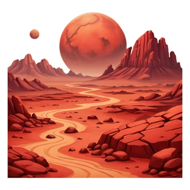  mars planet emoji sticker