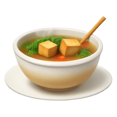 Hot soup with Fried tofu sticker