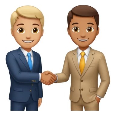 business handshake sticker