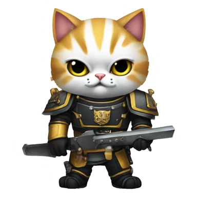 Warhammer 40k cat warrior sticker