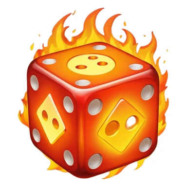 fire dice mitical sticker