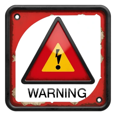 advertencia que en el medio digas reglas sticker