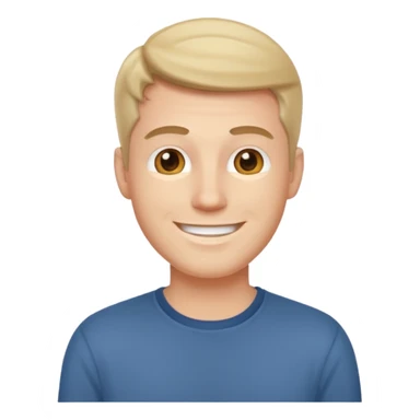 white man dressed casually sticker