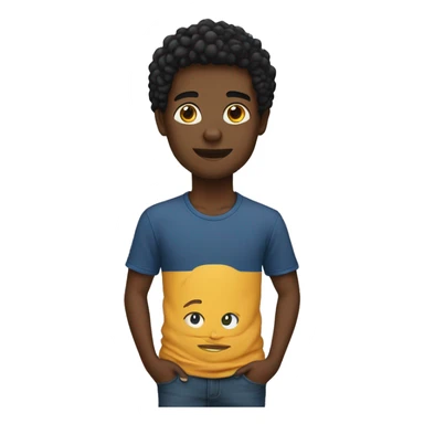 young black guy with tucket tshirt sticker