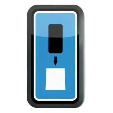 Blaue ladesäule für Elektroautos sticker