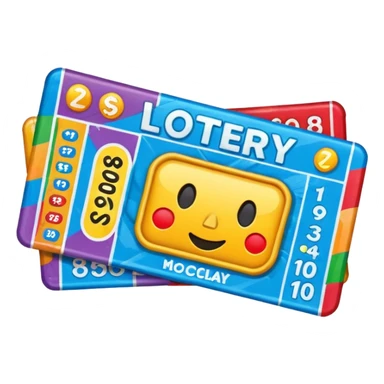 Lottery scratch ticket sticker