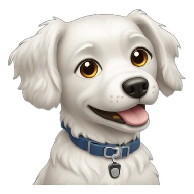 chien dans voiture electrique sticker