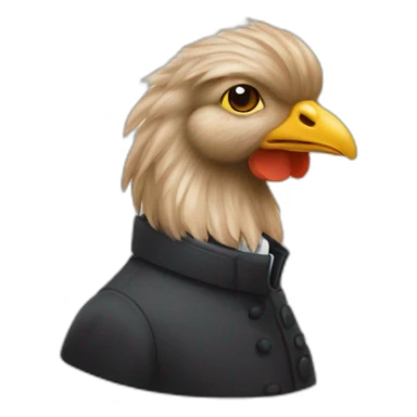 Bernard Arnault sur une poule  sticker