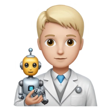 a robotics teacher sticker