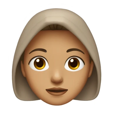 girl with hazel eyes,thin eyebrows,light brown hair,with hooded eyes sticker