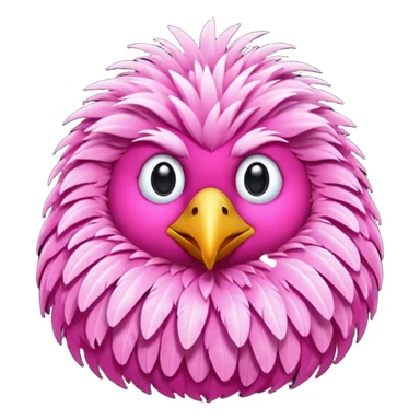 pink bird sticker