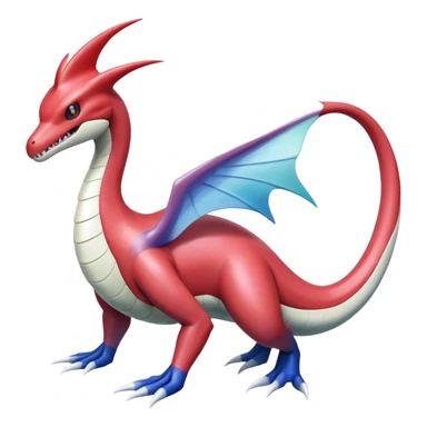 Milotic-Latias-Garchomp-Fakémon-hybrid-creature (full body)  sticker