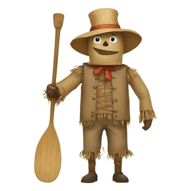 Paddle Scarecrow sticker