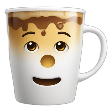 coffee with ¨gukki¨ on the mug sticker