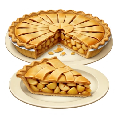 Apple pie sticker