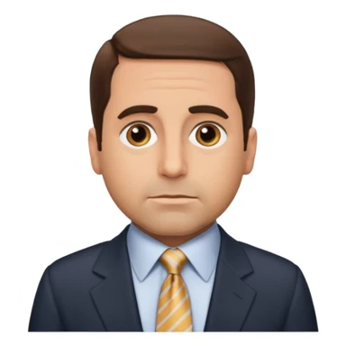 michael scott from the office, realistic sticker