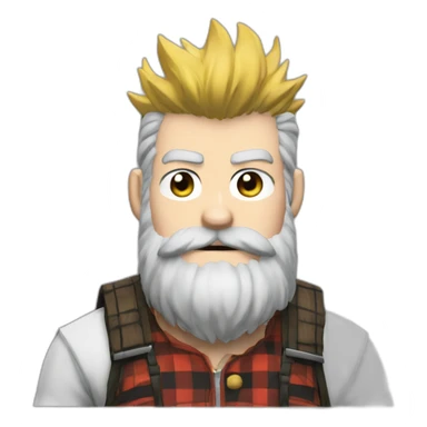 lumberjack in my hero academia sticker