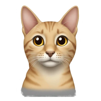 turunculu beyazl arabian mau kedisi sticker