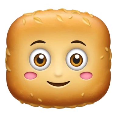 Hazme una croqueta con cara , piernas y brazos sticker