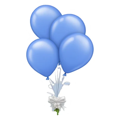 Periwinkle balloon bouquet  sticker