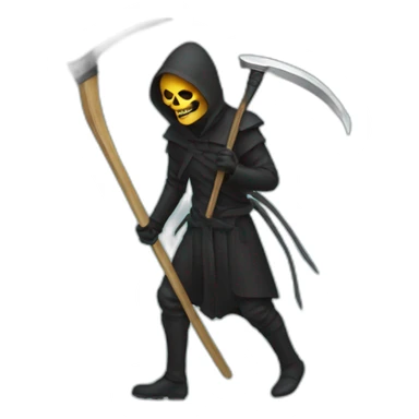 death with scythe sticker