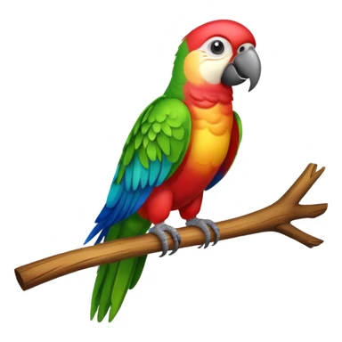 Perroquet de face sticker