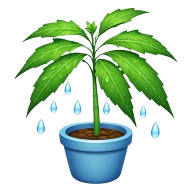 raining potleaf sticker