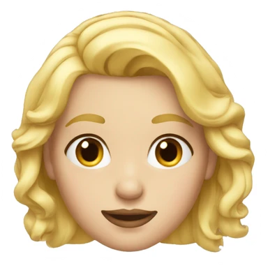 Blonde avec des gros sourcils  sticker