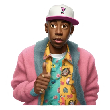 Tyler the creator in the Chromakopia outfit  sticker