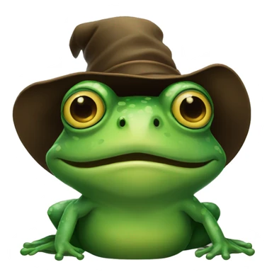 frog with hat from Harry Potter sticker