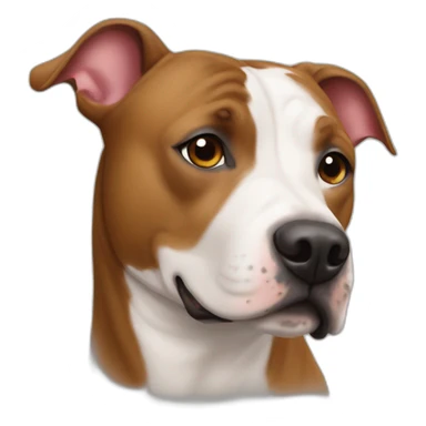 staffy sur une vache sticker