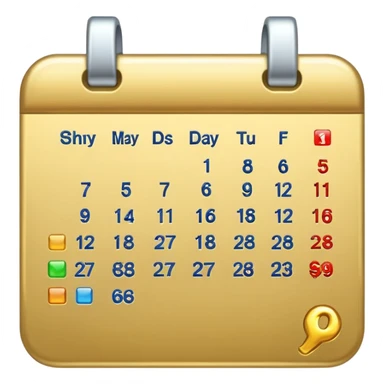 calendar emoji with $61 instead of days sticker