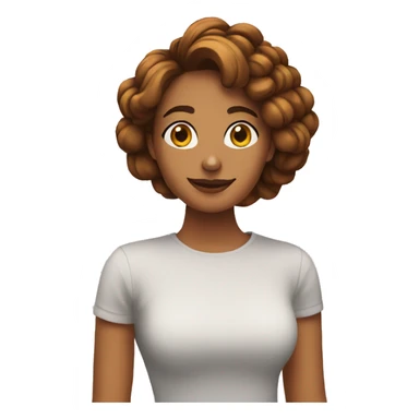 Chica con rulos sticker