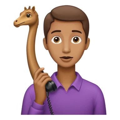 Super very Long long neck queer on phone  sticker