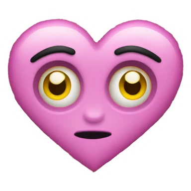 Love heart with eyes sticker
