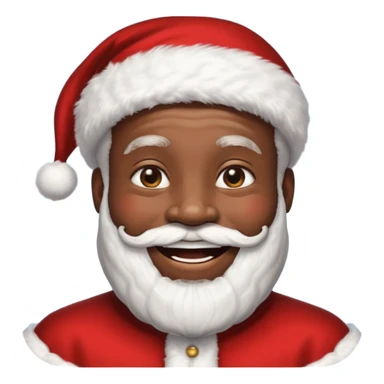 black santa sticker