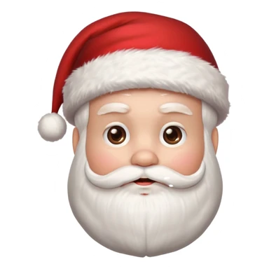 create a santa image with santa hat sticker