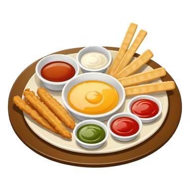 bar food appetizer plate sticker