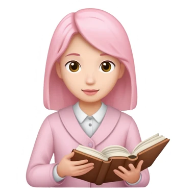 Light pink learn language  sticker