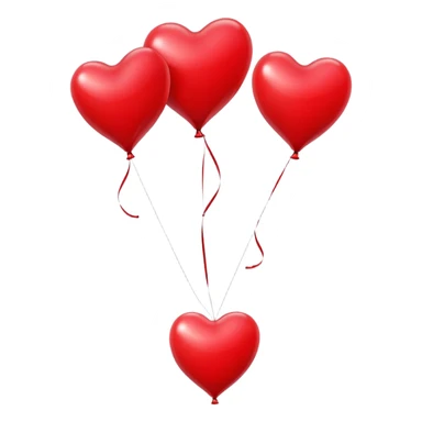 Balloons with a heart sticker