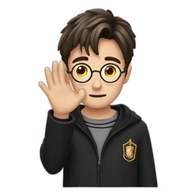 Harry potter face palm sticker
