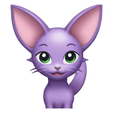 Espeon-shy-smile-blush sticker