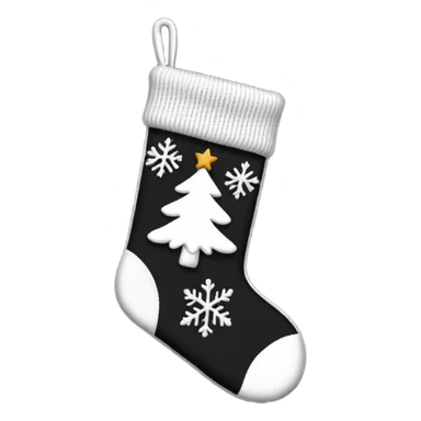 Black and White Christmas  sticker