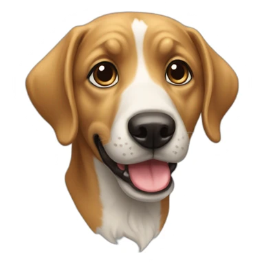 Un chien qui fait caca sticker