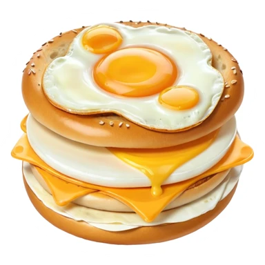 bagel egg and cheese sandwich sticker