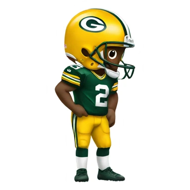 Packers football sticker