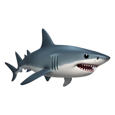 shark with topha sticker