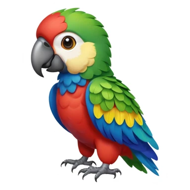 colorful parrot  sticker