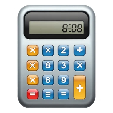 Calculator sticker