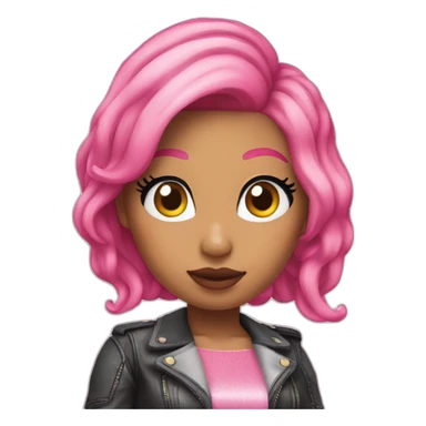 Nicki Minaj pink hair sticker